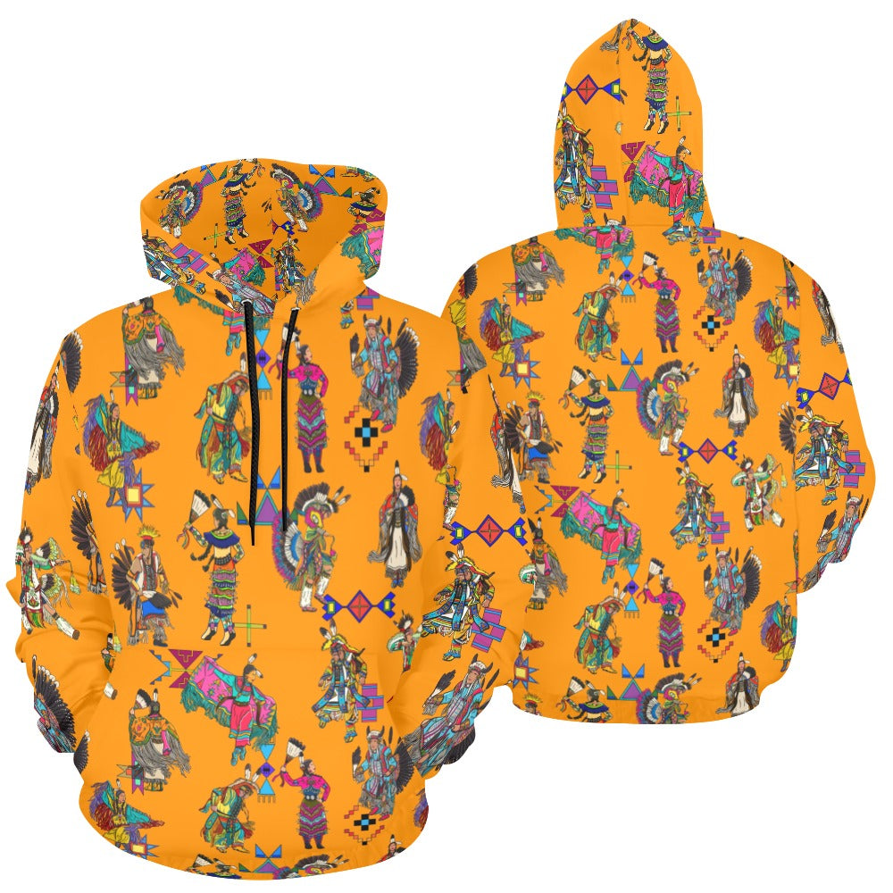 Grand Entry Dancers Orange Hoodie for Men