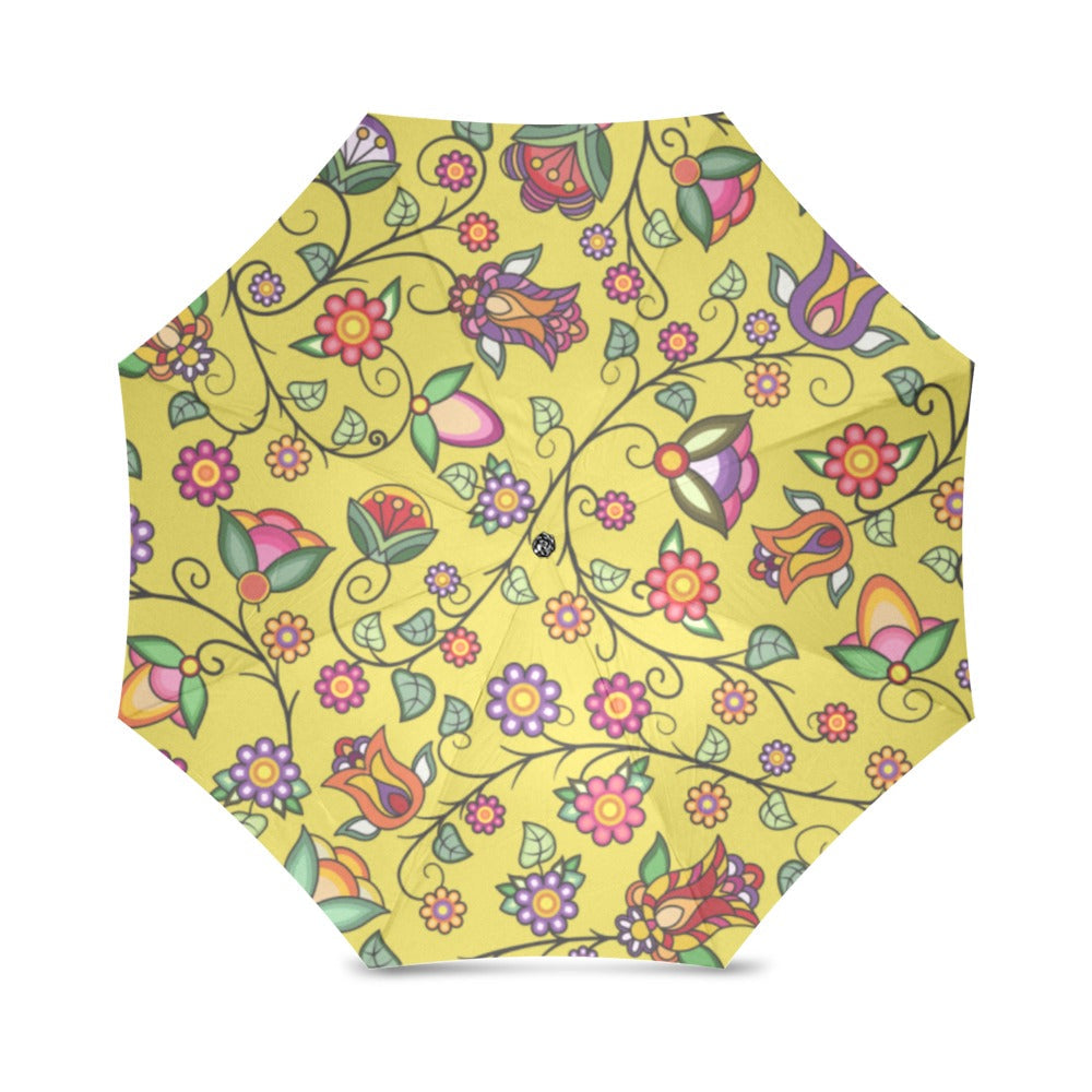 Heartbeat Petals Yellow Foldable Umbrella