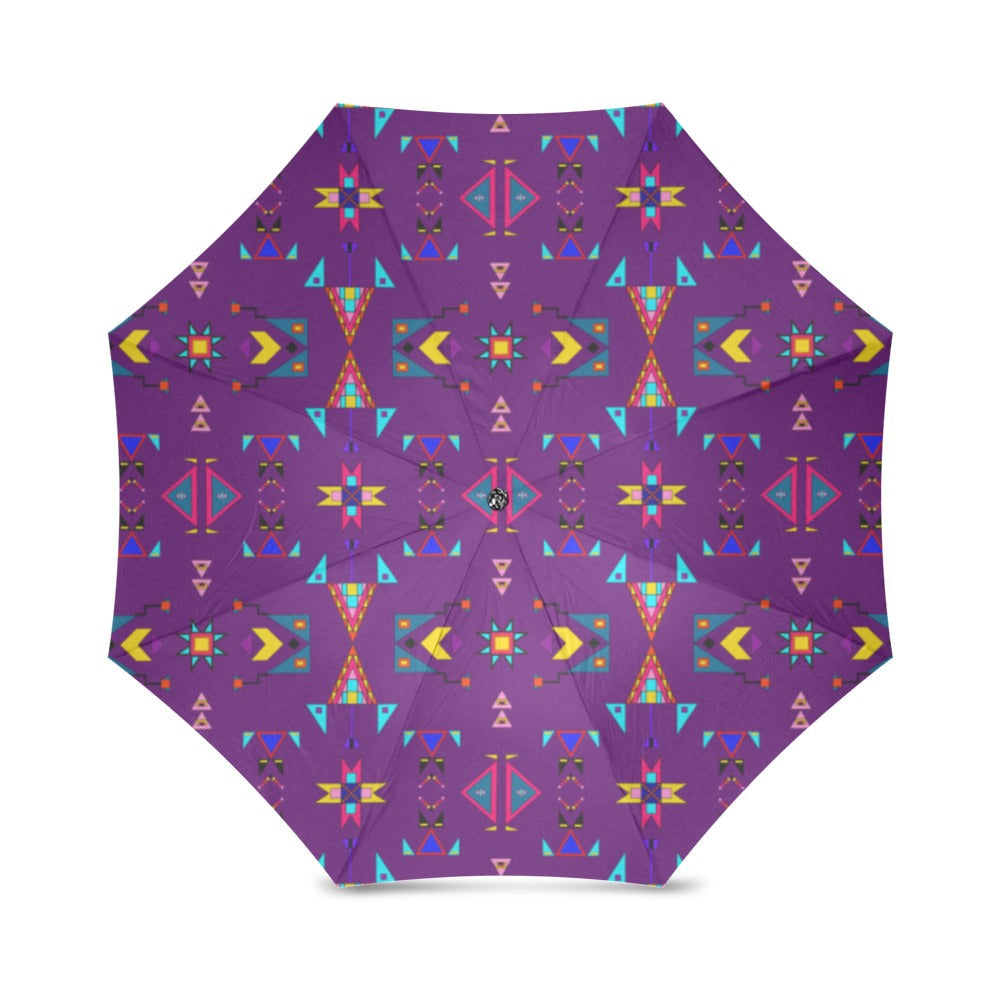 Enemy Territory Berry Foldable Umbrella