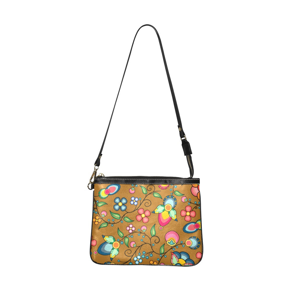 Floral Bounty Fall Leaves Small Shoulder Bag