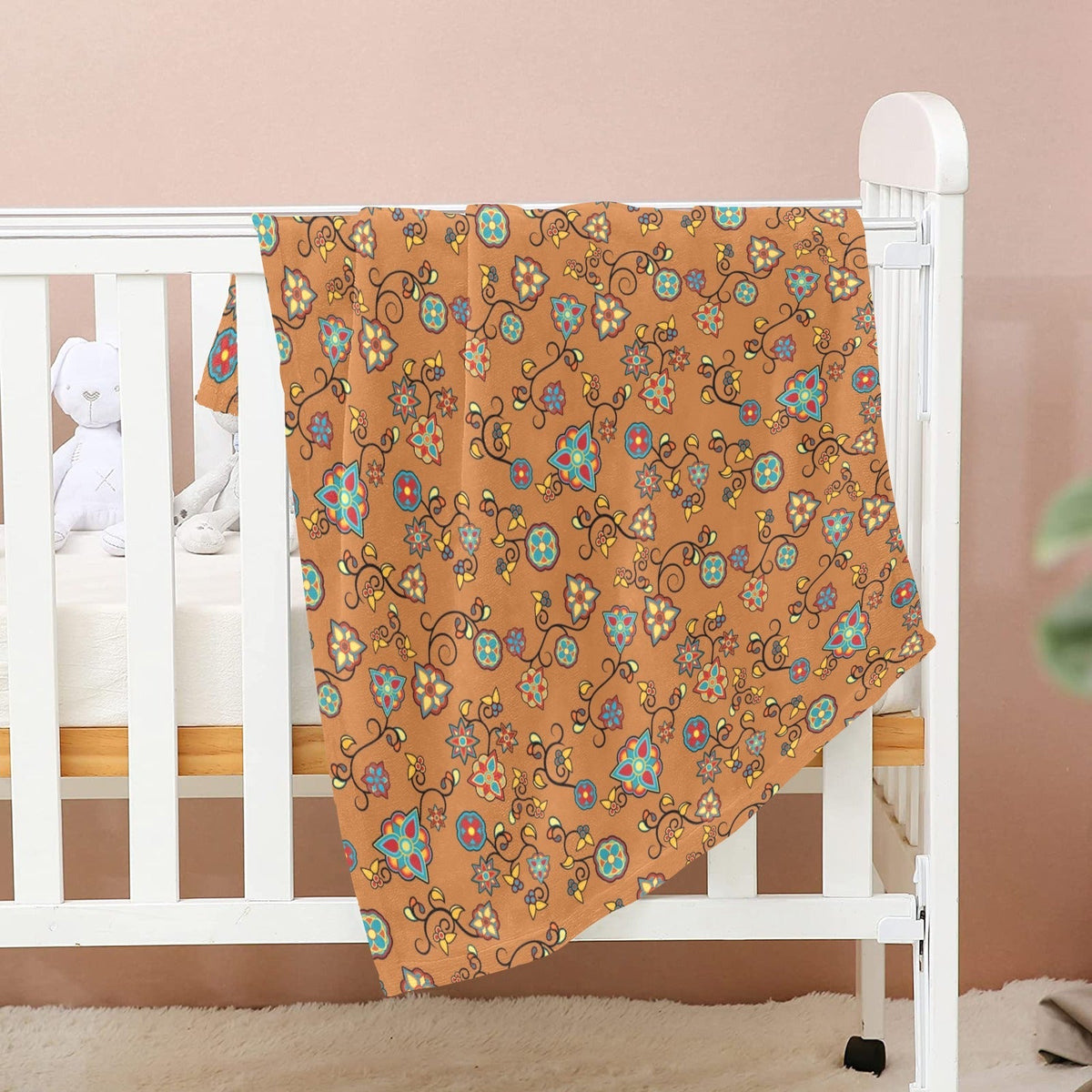 Fire Bloom Light Small Baby Blanket by 49 Dzine (image 2)