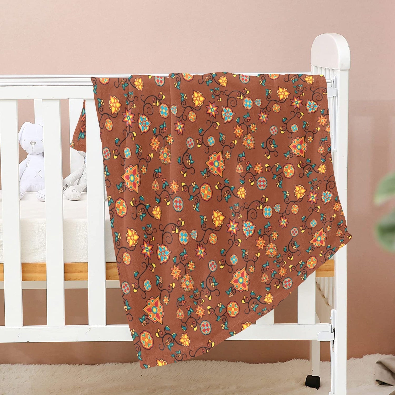 Fire Bloom Shade Baby Blanket 40"x50" Baby Blanket 40"x50" e-joyer 