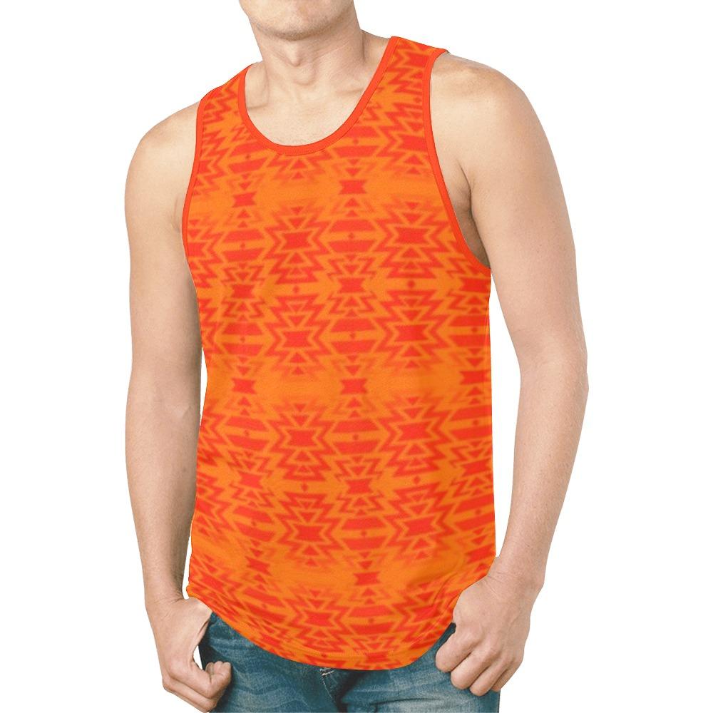 Fire Colors and Turquoise Tank Top