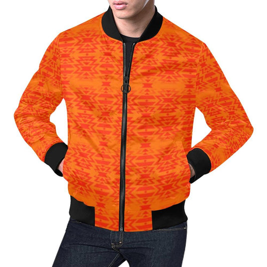 Fire Colors Bomber Jacket