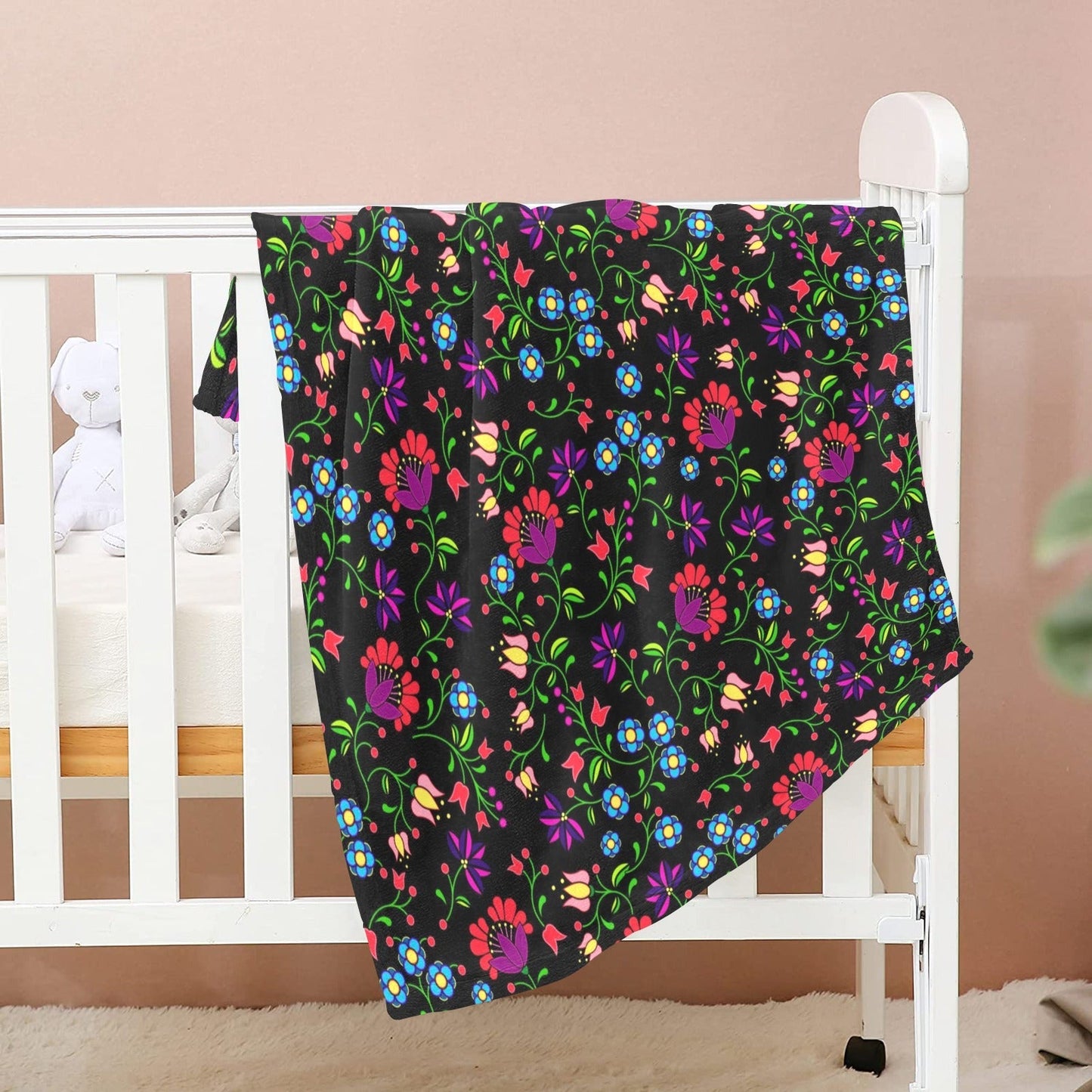 Fleur Indigine Baby Blanket 40"x50" Baby Blanket 40"x50" e-joyer 
