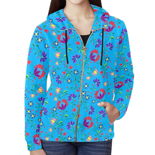 Fleur Indigine Full Zip Hoodie for Women