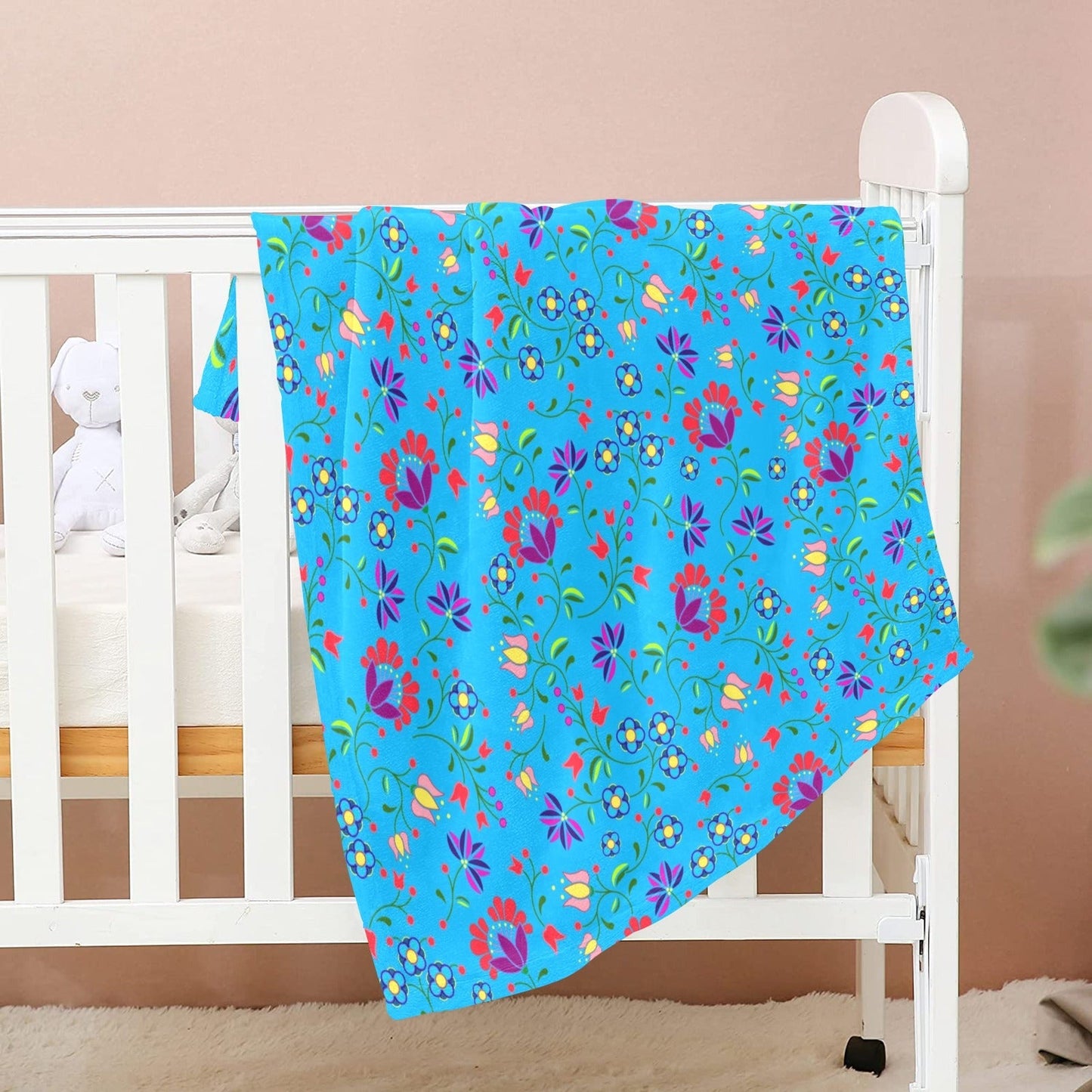 Fleur Indigine Ciel Baby Blanket 40"x50" Baby Blanket 40"x50" e-joyer 
