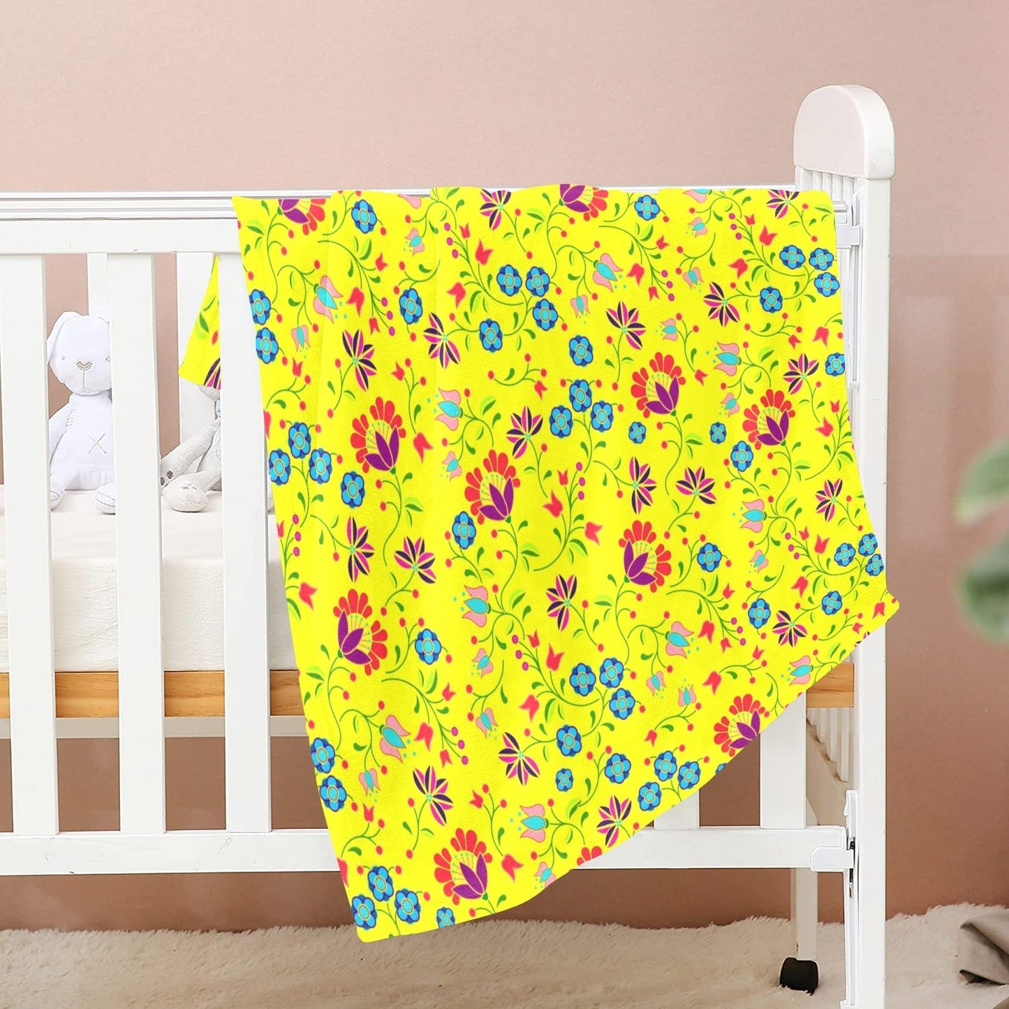 Fleur Indigine Mais Baby Blanket 40"x50" Baby Blanket 40"x50" e-joyer 