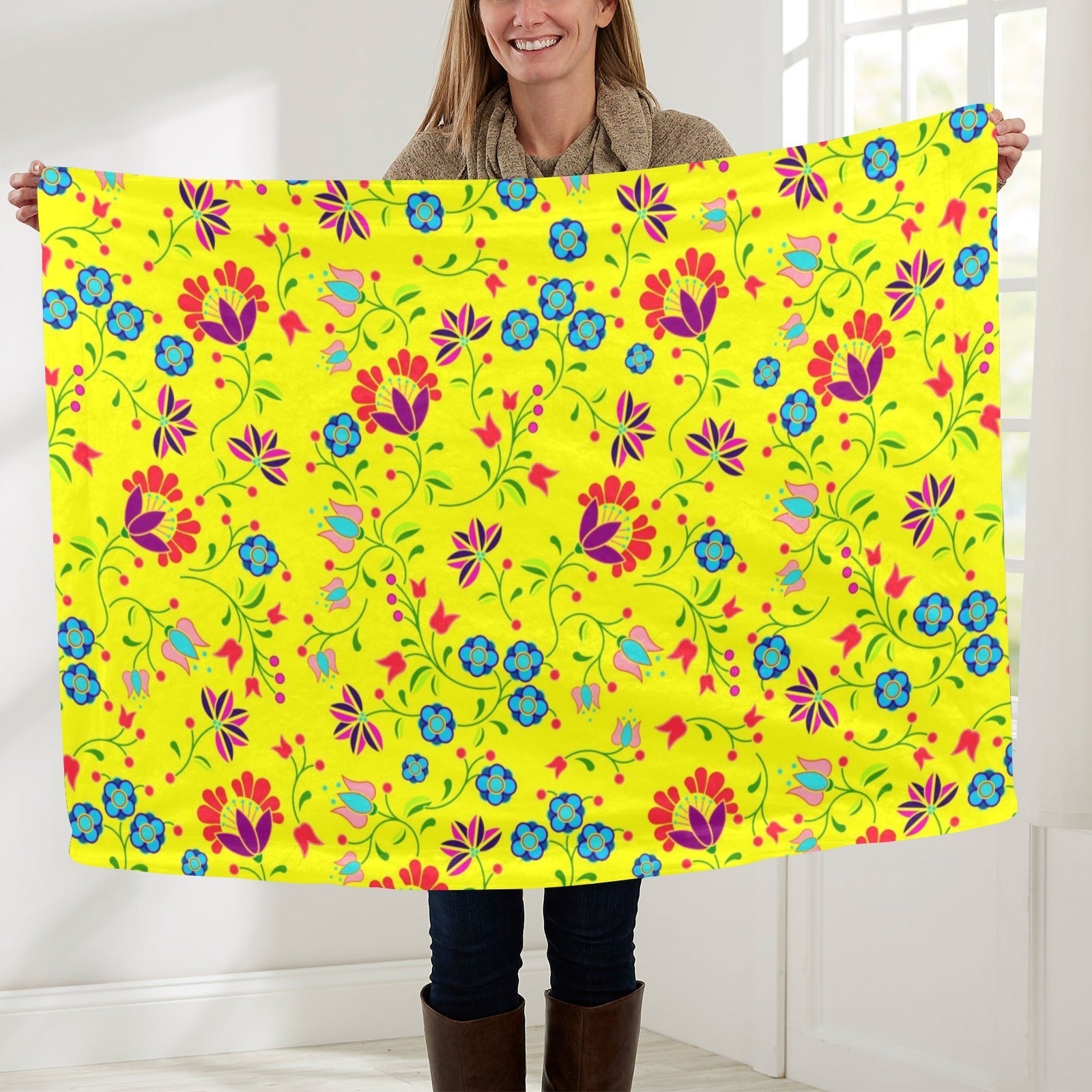 Fleur Indigine Mais Baby Blanket 40"x50" Baby Blanket 40"x50" e-joyer 
