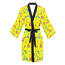 Load image into Gallery viewer, Fleur Indigine Mais Long Sleeve Kimono Robe Long Sleeve Kimono Robe e-joyer 
