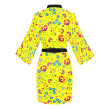 Load image into Gallery viewer, Fleur Indigine Mais Long Sleeve Kimono Robe Long Sleeve Kimono Robe e-joyer 
