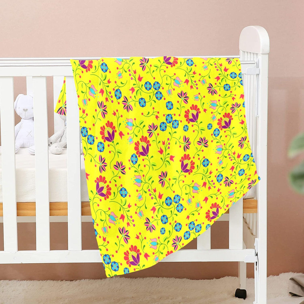 Fleur Indigine Mais Small Baby Blanket by 49 Dzine (image 2)