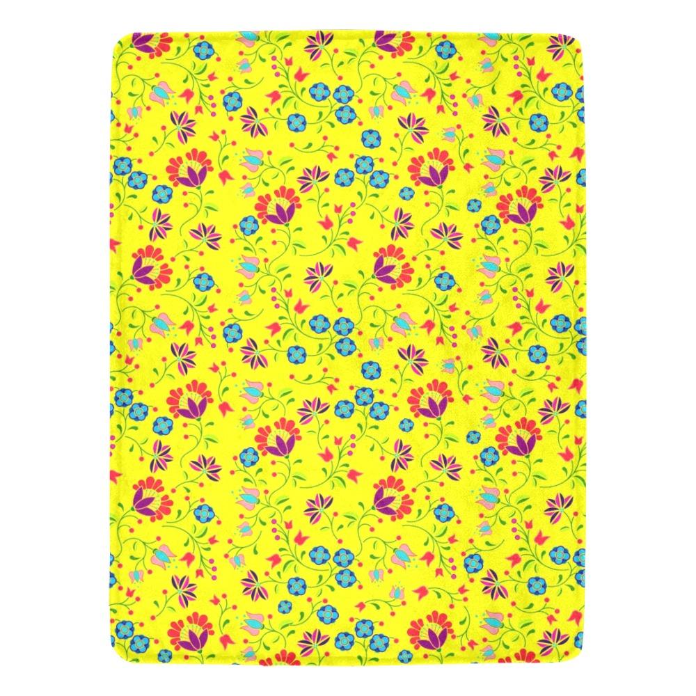 Fleur Indigine Mais Ultra-Soft Micro Fleece Blanket 60"x80" Ultra-Soft Blanket 60''x80'' e-joyer 