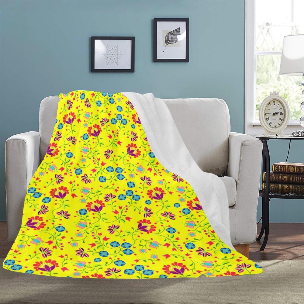 Fleur Indigine Mais Ultra-Soft Micro Fleece Blanket 60"x80" Ultra-Soft Blanket 60''x80'' e-joyer 
