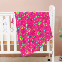 Load image into Gallery viewer, Fleur Indigine Rouge Baby Blanket 30&quot;x40&quot; Baby Blanket 30&quot;x40&quot; e-joyer 
