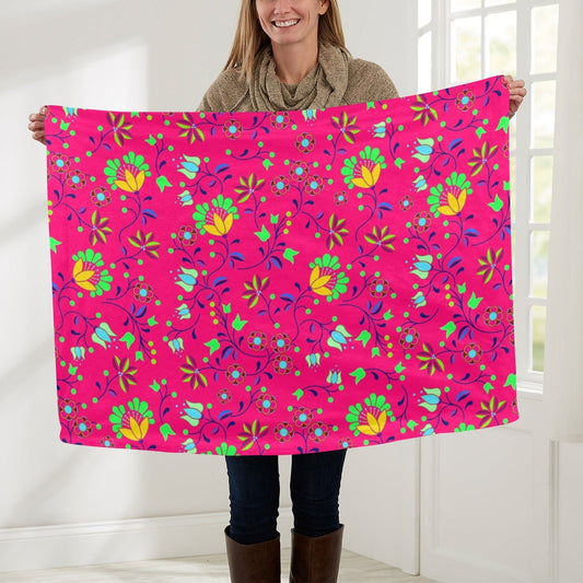 Fleur Indigine Rouge Baby Blanket 30"x40" Baby Blanket 30"x40" e-joyer 