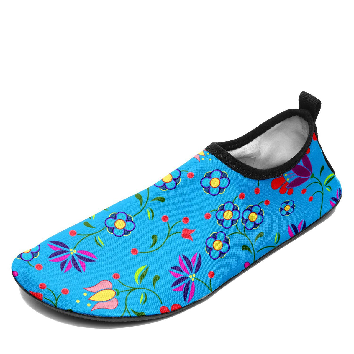 Fleur Indigine Sockamoccs – Unisex Slip-On Shoes by 49 Dzine (image 3)