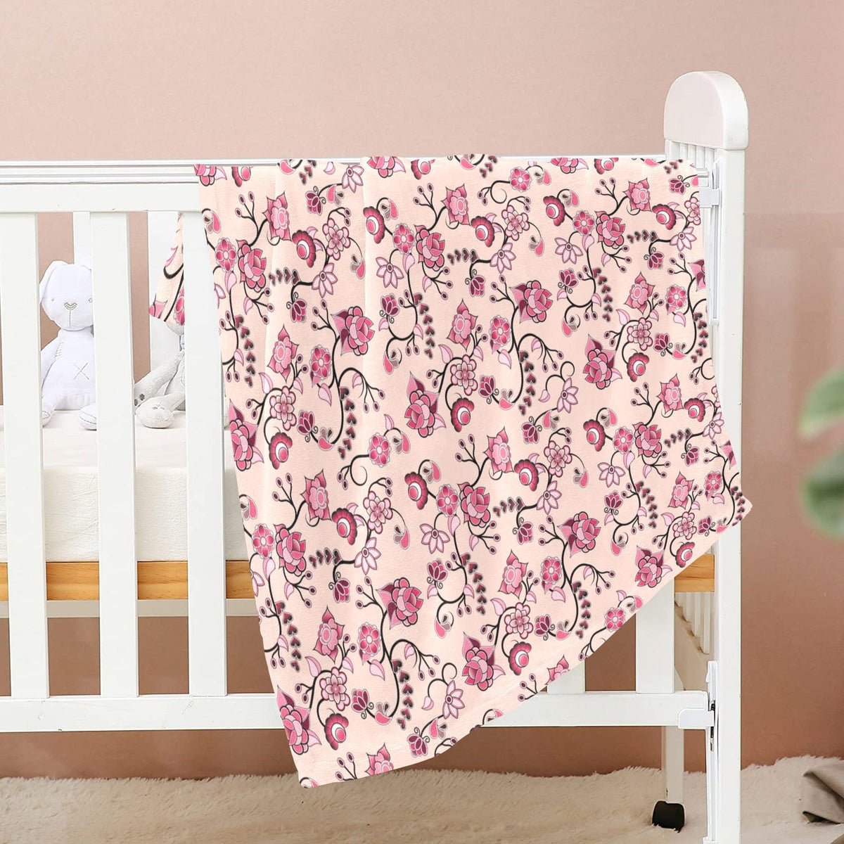 Floral Amour Large Baby Blanket by 49 Dzine (image 2)