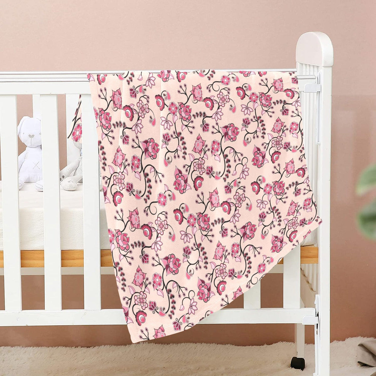 Floral Amour Small Baby Blanket by 49 Dzine (image 2)