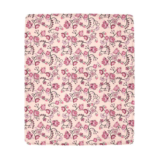 Floral Amour Large Micro Fleece Blanket
