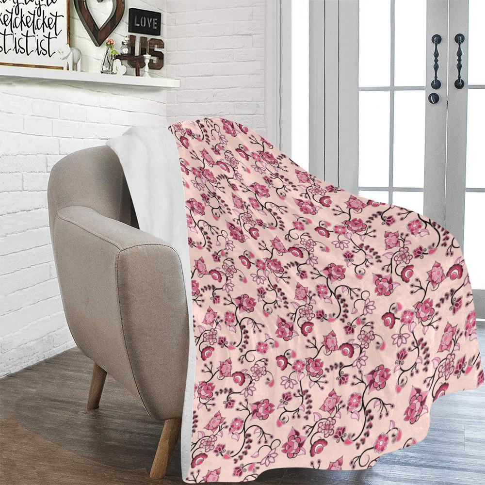 Floral Amour Ultra-Soft Micro Fleece Blanket 60"x80" Ultra-Soft Blanket 60''x80'' e-joyer 