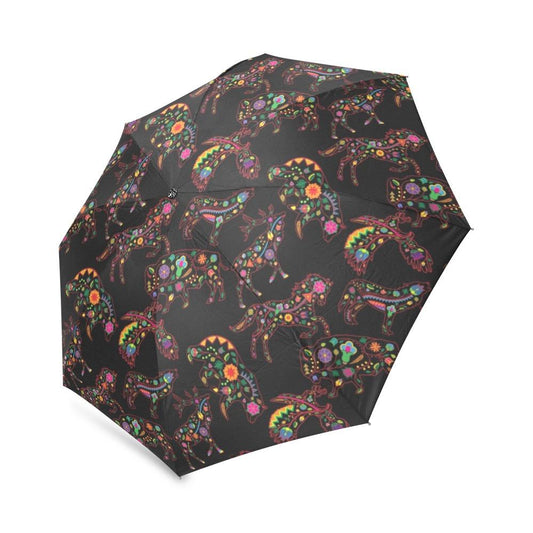 Neon Floral Animal Foldable Umbrella