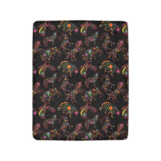 Neon Floral Ultra-Soft Micro Fleece Blanket 40"x50"