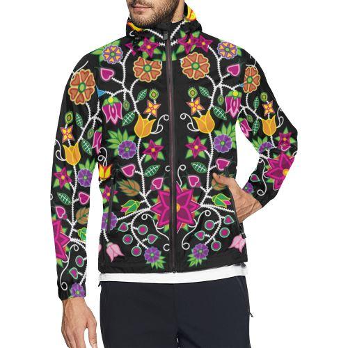 Floral Beadwork Windbreaker