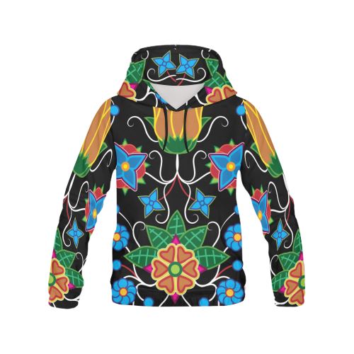 Floral Beadwork-02 Men's All Over Print Hoodie (USA Size) (Model H13) Hoodies e-joyer 