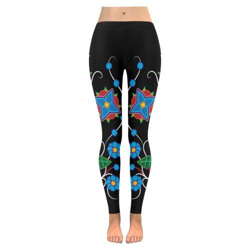 Floral Beadwork New All-Over Women's Leggings