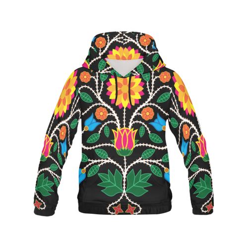 Floral Beadwork-03 Men's All Over Print Hoodie (USA Size) (Model H13) Hoodies e-joyer 