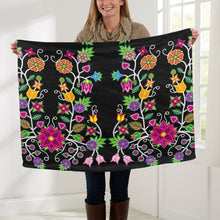 Load image into Gallery viewer, Floral Beadwork Baby Blanket 30&quot;x40&quot; Baby Blanket 30&quot;x40&quot; e-joyer 
