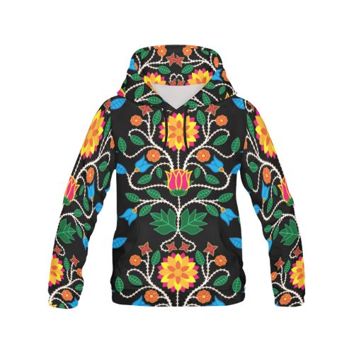 Floral Beadwork Four Clans All Over Print Hoodie for Men (USA Size) (Model H13) All Over Print Hoodie for Men (H13) e-joyer 