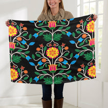 Load image into Gallery viewer, Floral Beadwork Four Clans Baby Blanket 30&quot;x40&quot; Baby Blanket 30&quot;x40&quot; e-joyer 
