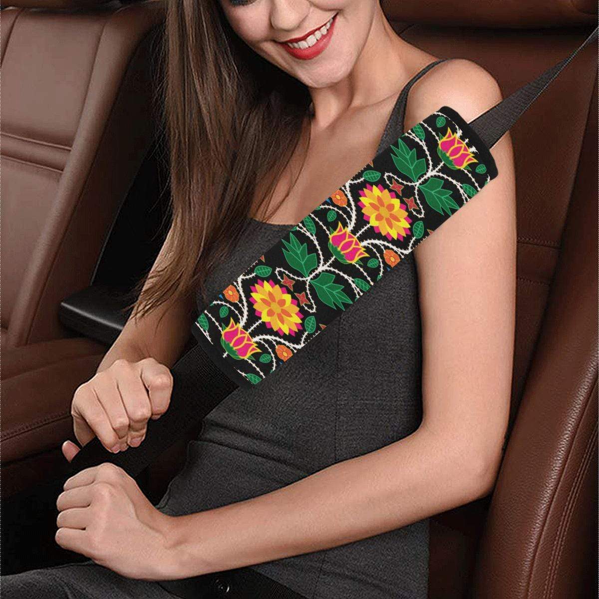 Floral Beadwork Car Seat Cover