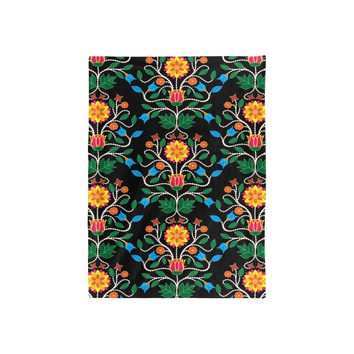 Floral Beadwork Four Clans Large Baby Blanket by 49 Dzine (image 3)