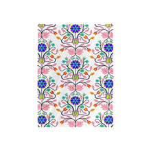 Load image into Gallery viewer, Floral Beadwork Four Clans White Baby Blanket 40&quot;x50&quot; Baby Blanket 40&quot;x50&quot; e-joyer 
