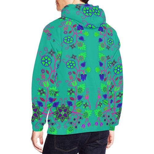 Floral Beadwork Seven Clans Deep Lake All Over Print Hoodie for Men (USA Size) (Model H13) All Over Print Hoodie for Men (H13) e-joyer 