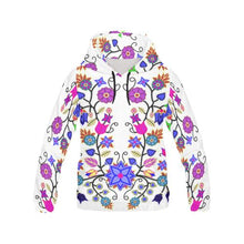 Load image into Gallery viewer, Floral Beadwork Seven Clans White All Over Print Hoodie for Women (USA Size) (Model H13) All Over Print Hoodie for Women (H13) e-joyer 
