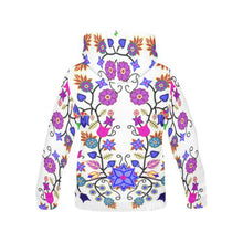 Load image into Gallery viewer, Floral Beadwork Seven Clans White All Over Print Hoodie for Women (USA Size) (Model H13) All Over Print Hoodie for Women (H13) e-joyer 
