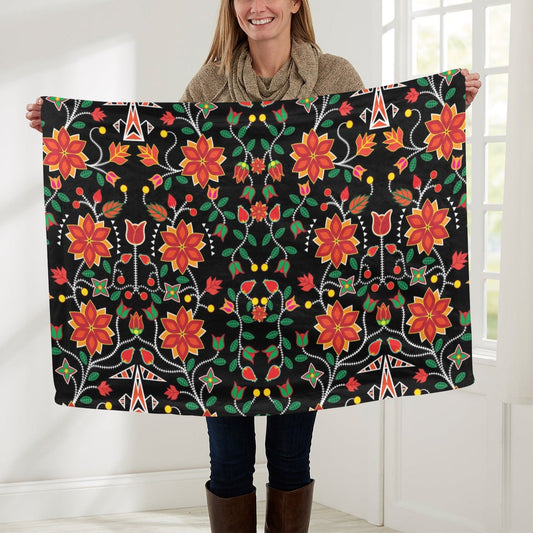Floral Beadwork Six Bands Baby Blanket 30"x40" Baby Blanket 30"x40" e-joyer 