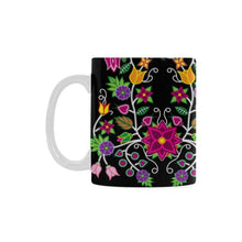 Load image into Gallery viewer, Floral Beadwork White Mug(11OZ) White Mug e-joyer 
