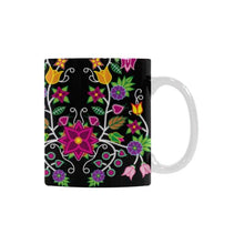 Load image into Gallery viewer, Floral Beadwork White Mug(11OZ) White Mug e-joyer 
