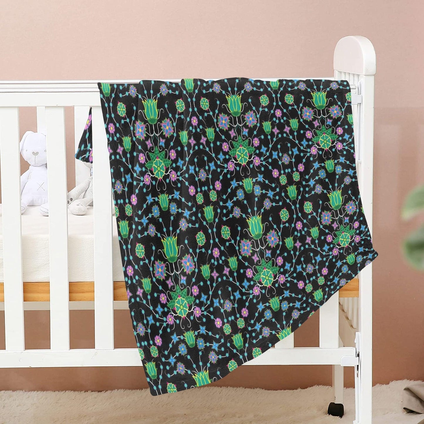 Floral Damask Garden Baby Blanket 40"x50" Baby Blanket 40"x50" e-joyer 