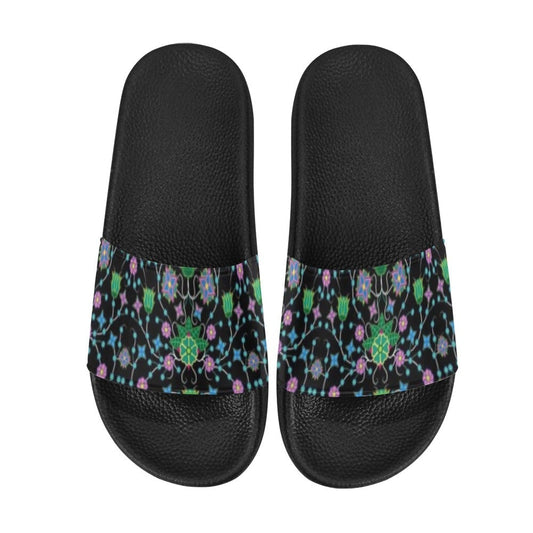 Floral Damask Slide Sandals