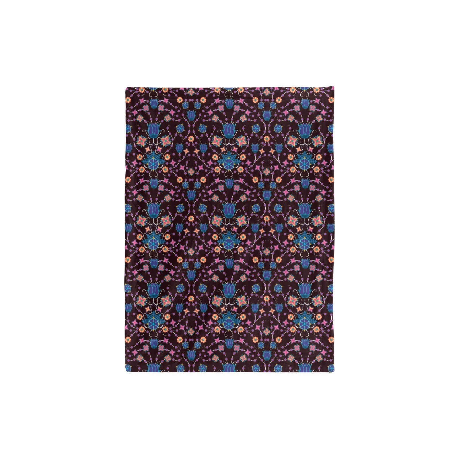 Floral Damask Purple Baby Blanket 30"x40" Baby Blanket 30"x40" e-joyer 