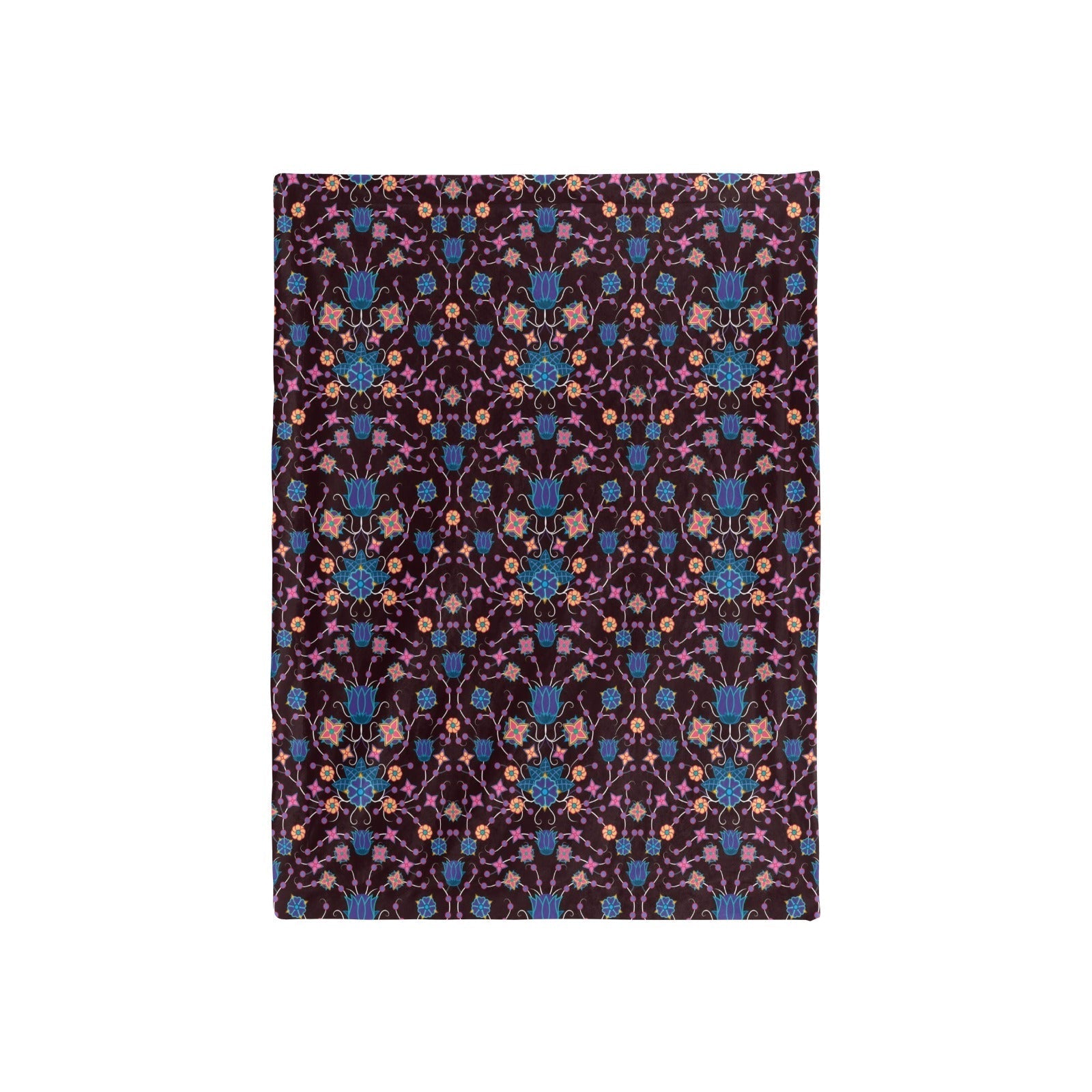 Floral Damask Purple Baby Blanket 40"x50" Baby Blanket 40"x50" e-joyer 