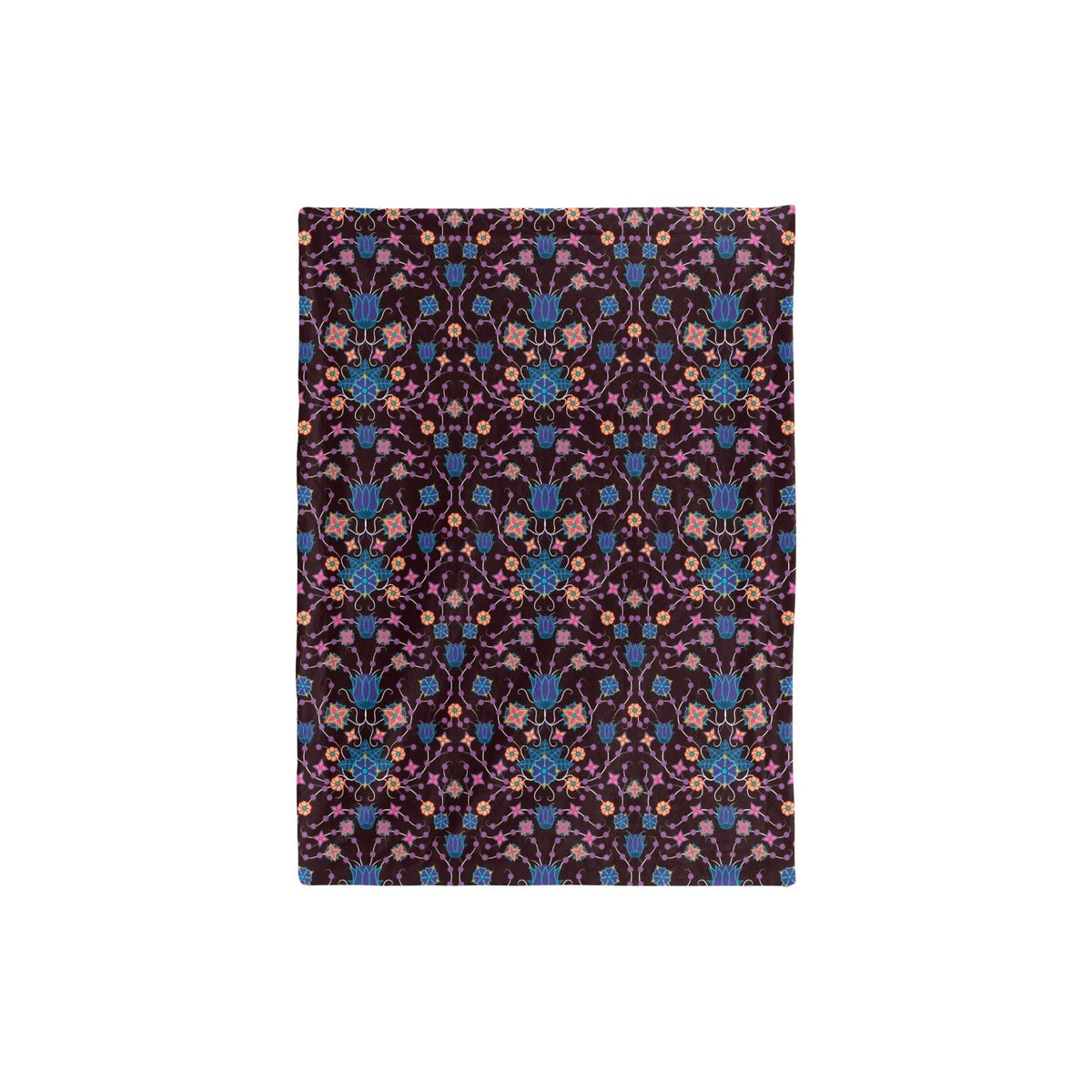 Floral Damask Purple Small Baby Blanket by 49 Dzine (image 3)