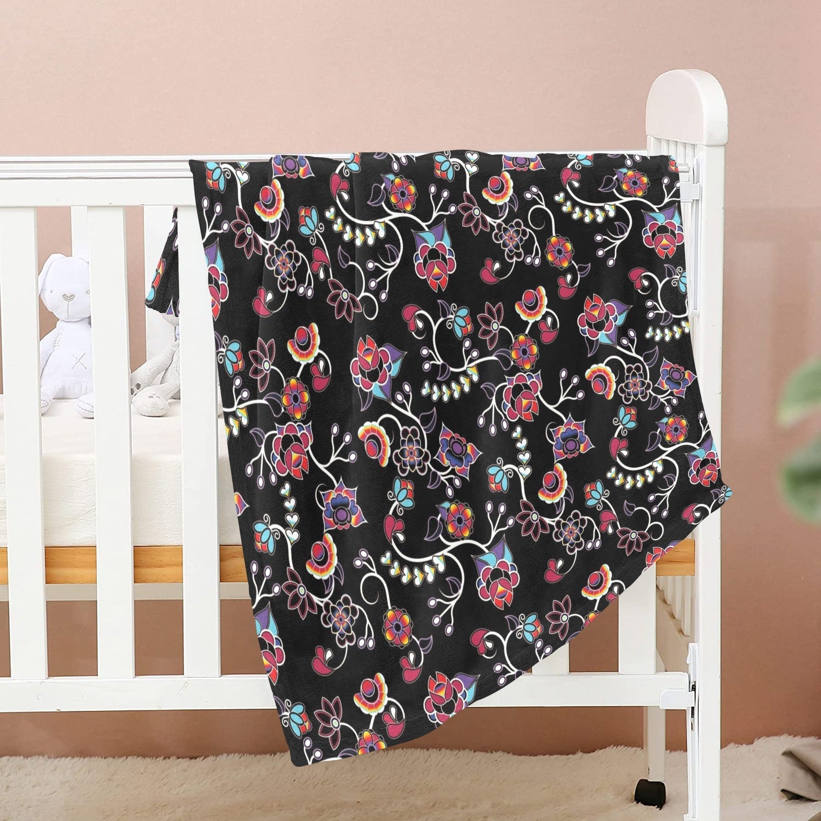 Floral Danseur Baby Blanket 40"x50" Baby Blanket 40"x50" e-joyer 