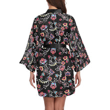 Load image into Gallery viewer, Floral Danseur Long Sleeve Kimono Robe Long Sleeve Kimono Robe e-joyer 
